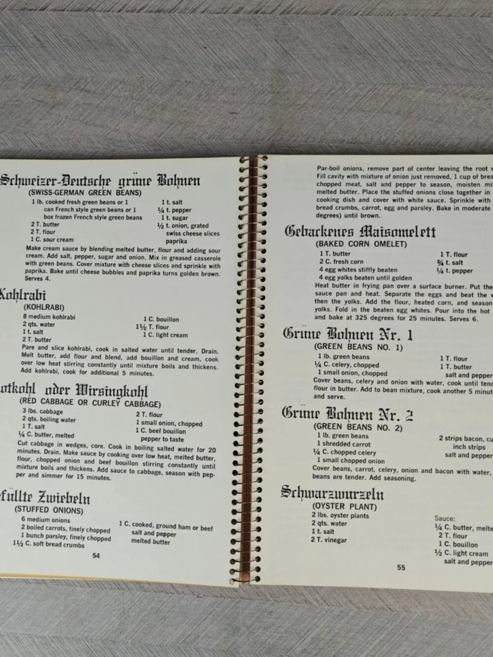 German Village Cookbook German Village Society 1968 First Edition Spiral-Bound